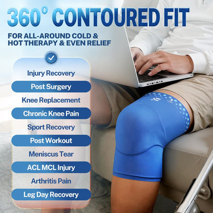 Healluna Pro Cold & Hot Compression Knee Ice Sleeve