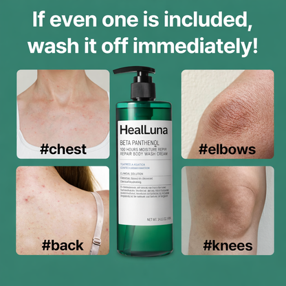 HealLuna Korean Body Acne Care Set – Body Cleanser & Body Cream