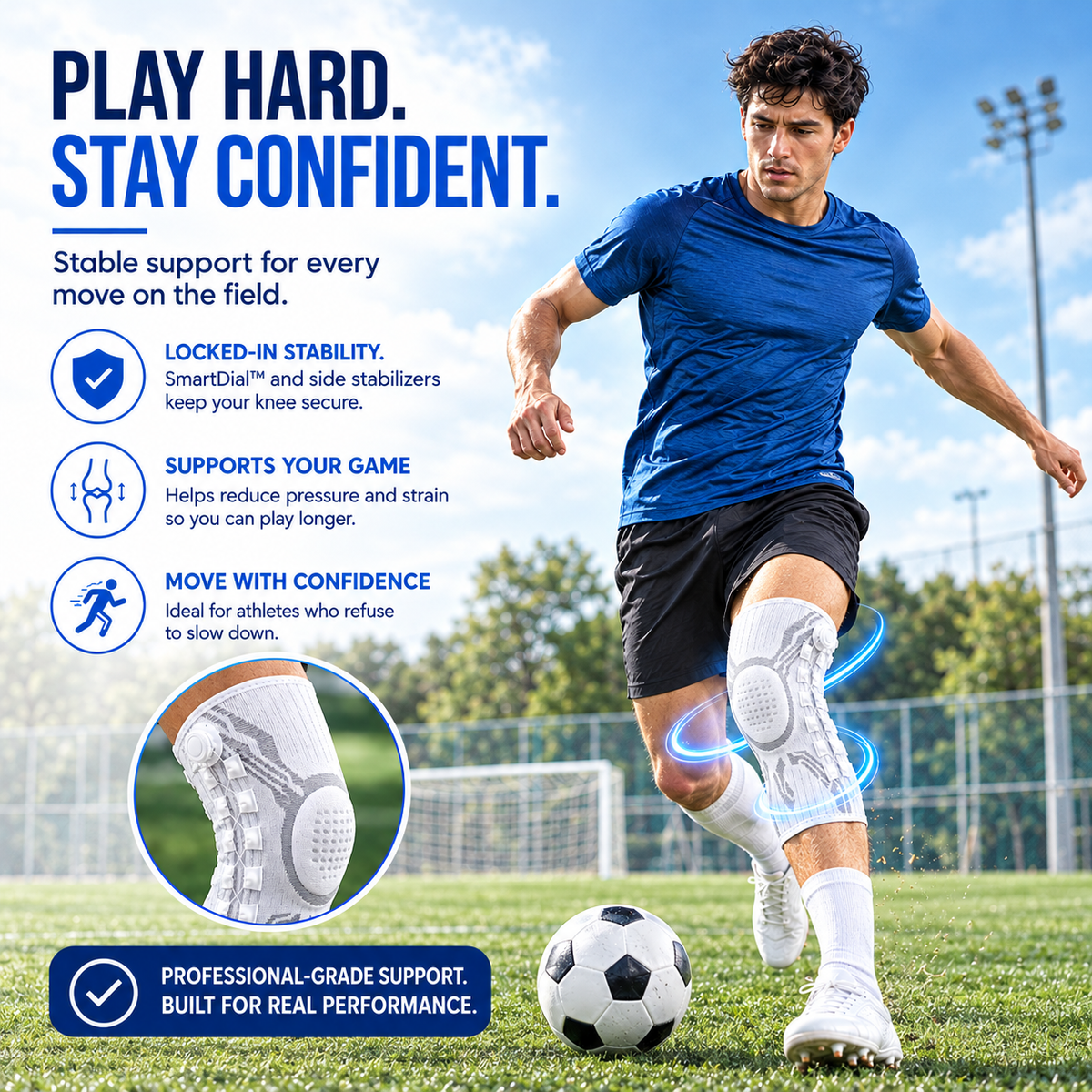 Healluna Kinetic Performance Knee Brace with SmartDial