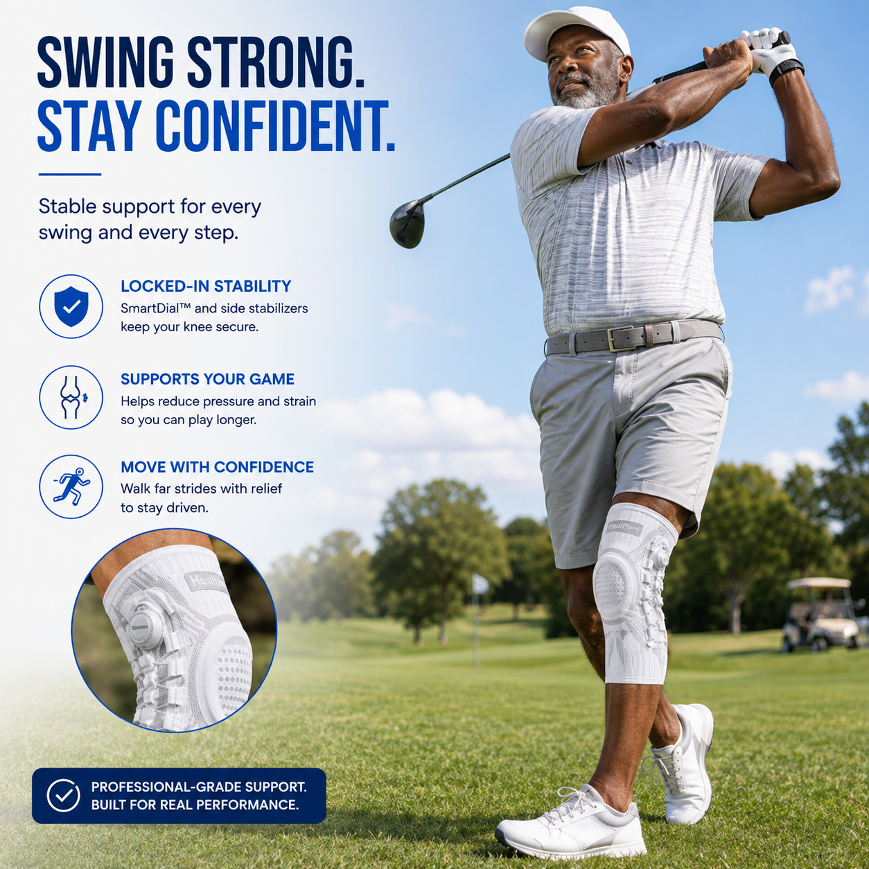 Healluna™ SmartDial Adjustable Knee Brace