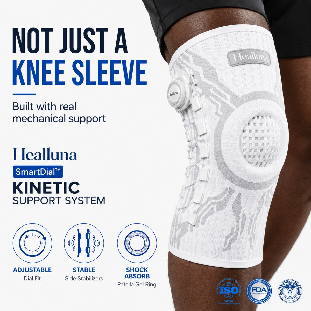 Healluna™ SmartDial Adjustable Knee Brace