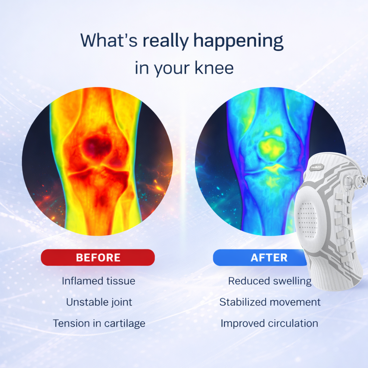 Healluna SmartDial™ Most Advanced Knee Brace