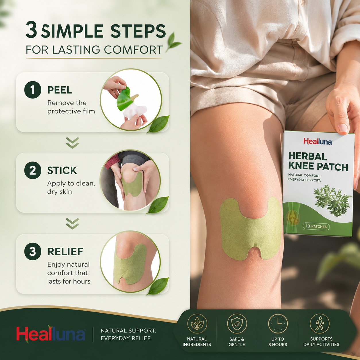 Healluna™ Herbal Knee Patch (10 Pads)
